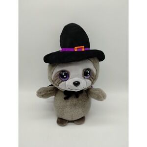 Halloween RUSS SLOTH Racoon PLUSH  Lil Peepers Witch Cape Hat Kelly Toy 10"
